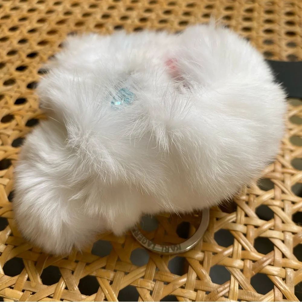 Karl Lagerfeld Choupette Collection Keychain White Plush